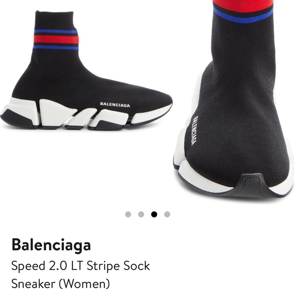 Balenciaga speed 2.0 LT stripe sock sneaker - Picture 1 of 8